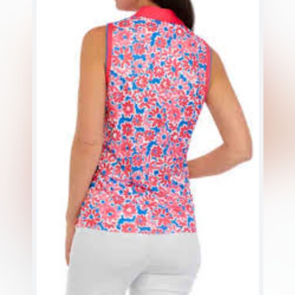 Pro Tour Coolplay Floral  Sleeveless Athletic Top